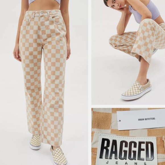 NWT Ragged Priest Checkered Jeans - Picture 3 of 6